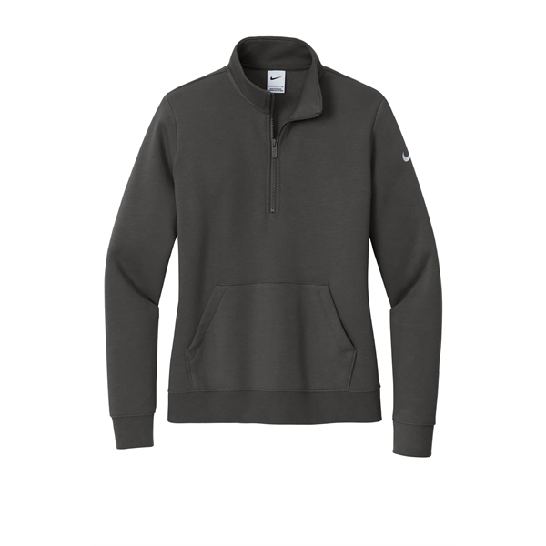 Nike Ladies Club Fleece Sleeve Swoosh 1/2-Zip... from ASI 84863 SanMar