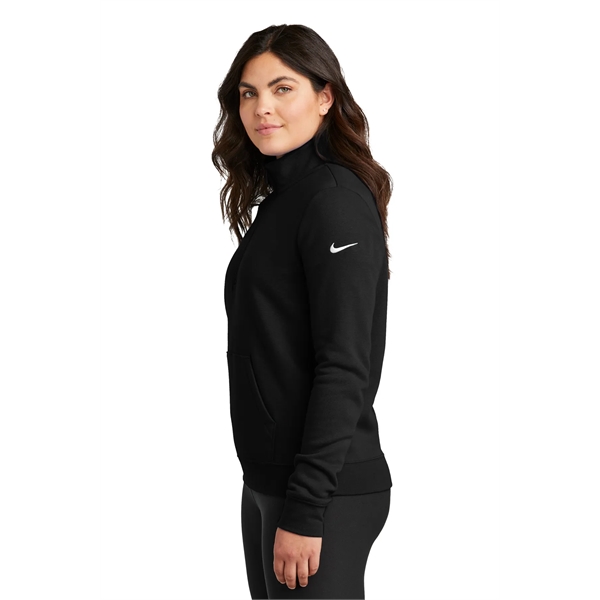 Nike Ladies Club Fleece Sleeve Swoosh 1/2-Zip... from ASI 84863 SanMar