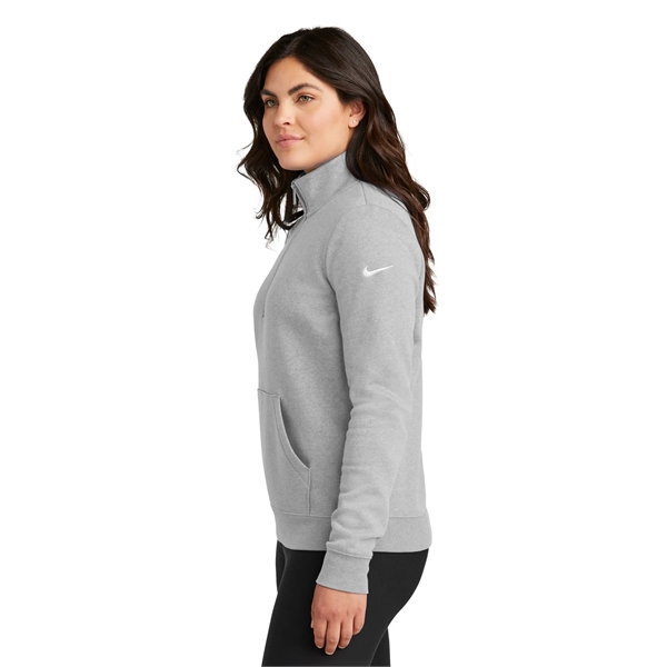 Nike Ladies Club Fleece Sleeve Swoosh 1/2-Zip... from ASI 84863 SanMar