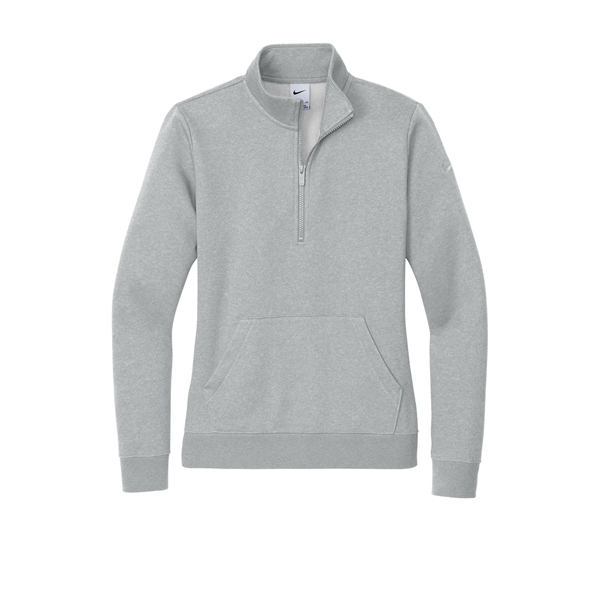 Nike Ladies Club Fleece Sleeve Swoosh 1/2-Zip... from ASI 84863 SanMar