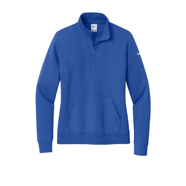 Nike Ladies Club Fleece Sleeve Swoosh 1/2-Zip... from ASI 84863 SanMar
