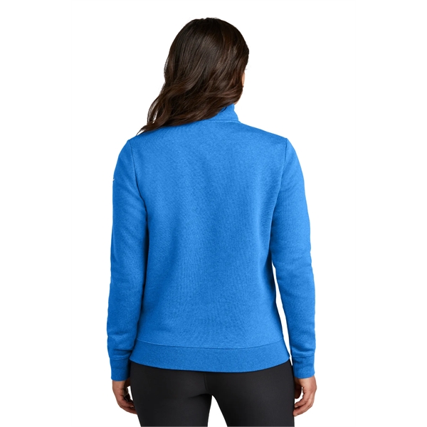 Nike Ladies Club Fleece Sleeve Swoosh 1/2-Zip... from ASI 84863 SanMar
