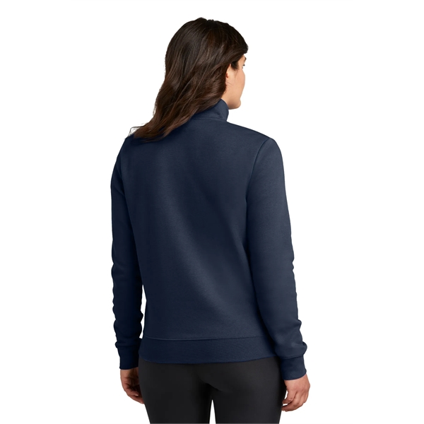 Nike Ladies Club Fleece Sleeve Swoosh 1/2-Zip... from ASI 84863 SanMar