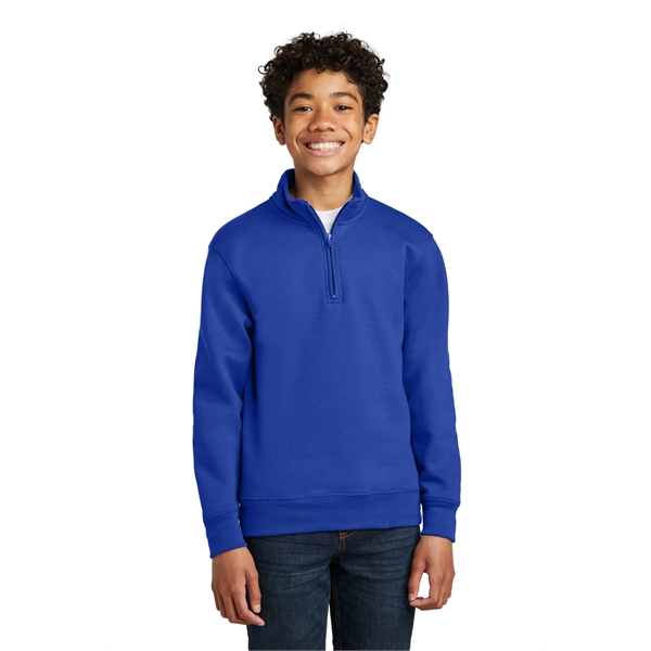 Port & Company Youth Core Fleece 1/4-Zip Pullover Sweatshirt... from ASI 84863 SanMar