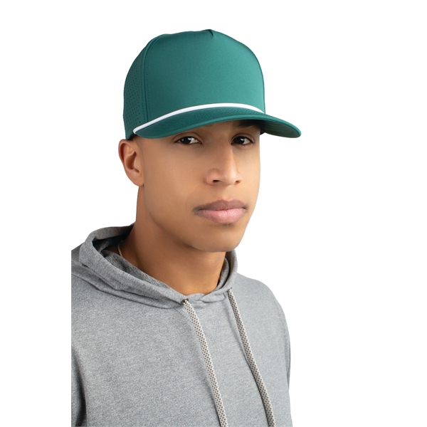 Perforated Snapback Cap with mid-profile crown and 5-panel construction.... from ASI 37461 Augusta Sportswear / Pacific Headwear
