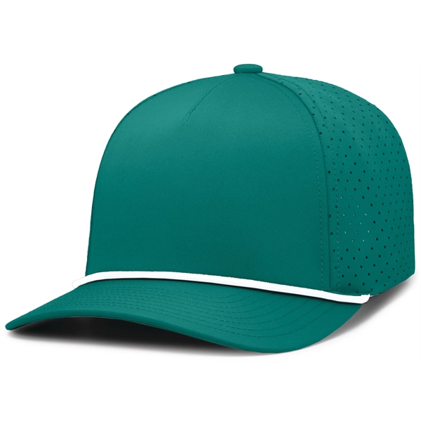 Perforated Snapback Cap with mid-profile crown and 5-panel construction.... from ASI 37461 Augusta Sportswear / Pacific Headwear