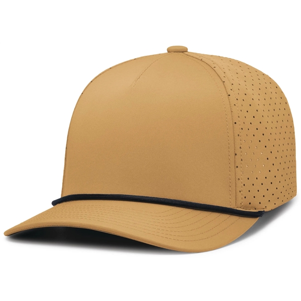 Perforated Snapback Cap with mid-profile crown and 5-panel construction.... from ASI 37461 Augusta Sportswear / Pacific Headwear