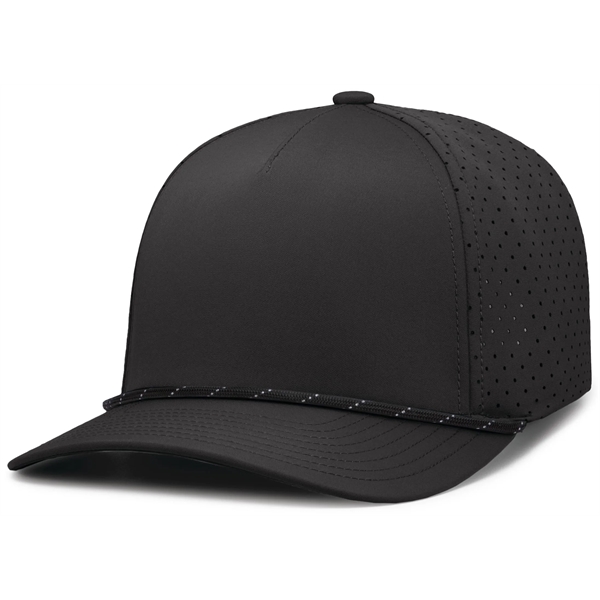 Perforated Snapback Cap with mid-profile crown and 5-panel construction.... from ASI 37461 Augusta Sportswear / Pacific Headwear