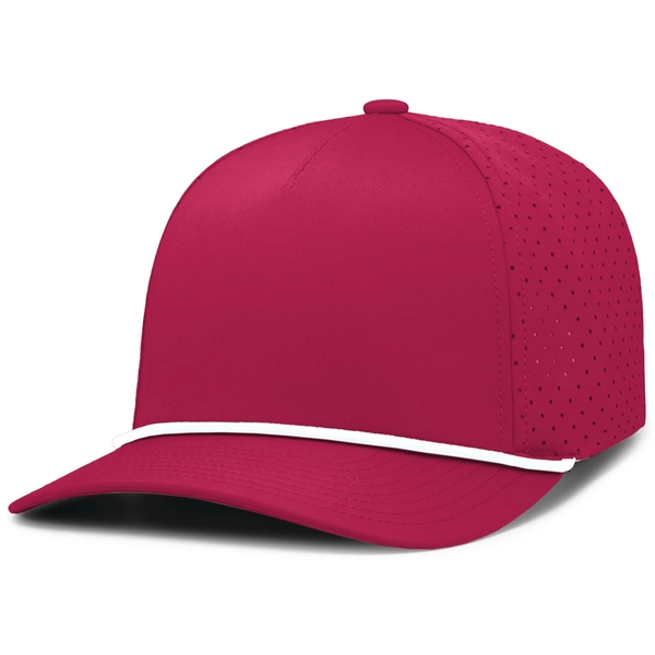 Perforated Snapback Cap with mid-profile crown and 5-panel construction.... from ASI 37461 Augusta Sportswear / Pacific Headwear