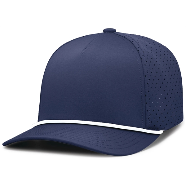 Perforated Snapback Cap with mid-profile crown and 5-panel construction.... from ASI 37461 Augusta Sportswear / Pacific Headwear