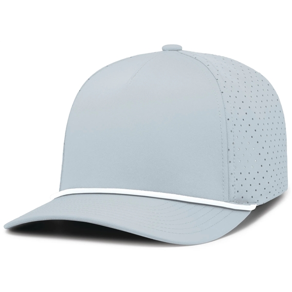 Perforated Snapback Cap with mid-profile crown and 5-panel construction.... from ASI 37461 Augusta Sportswear / Pacific Headwear