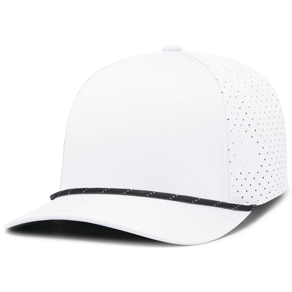 Perforated Snapback Cap with mid-profile crown and 5-panel construction.... from ASI 37461 Augusta Sportswear / Pacific Headwear
