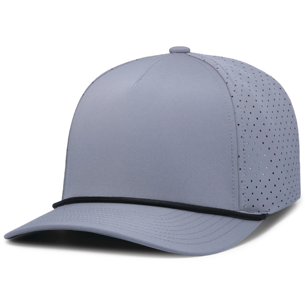 Perforated Snapback Cap with mid-profile crown and 5-panel construction.... from ASI 37461 Augusta Sportswear / Pacific Headwear