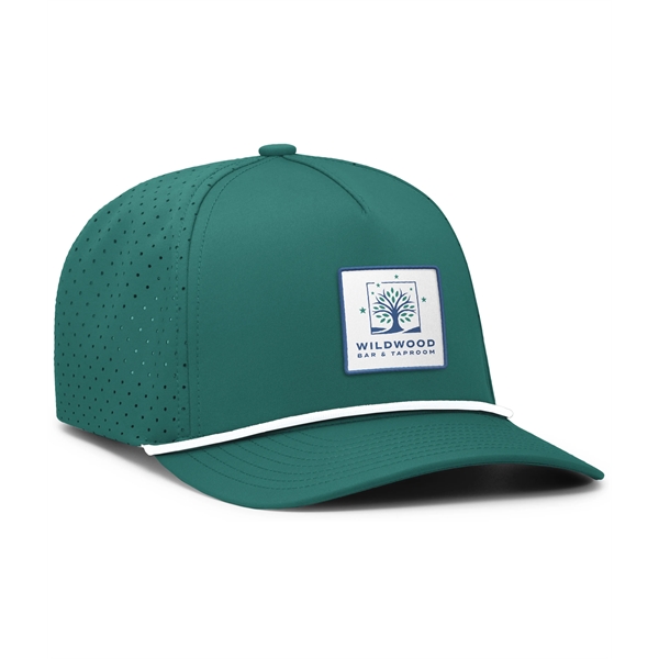 Perforated Snapback Cap with mid-profile crown and 5-panel construction.... from ASI 37461 Augusta Sportswear / Pacific Headwear