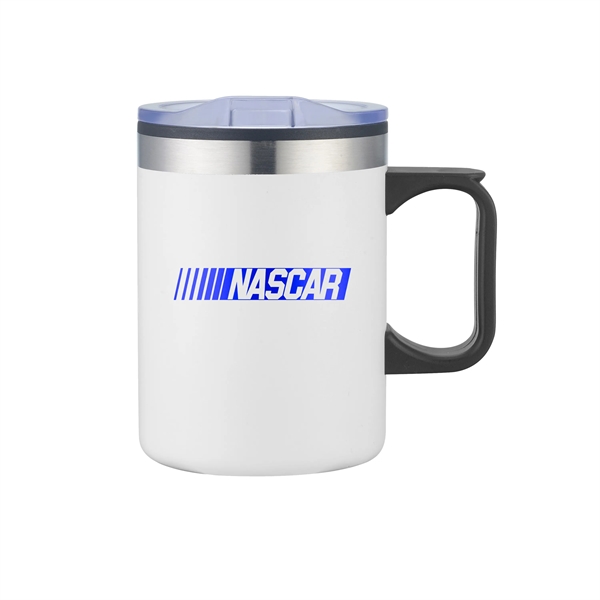14 oz. stainless steel double wall camping mug with insulating plastic... from ASI 90807 Tekweld