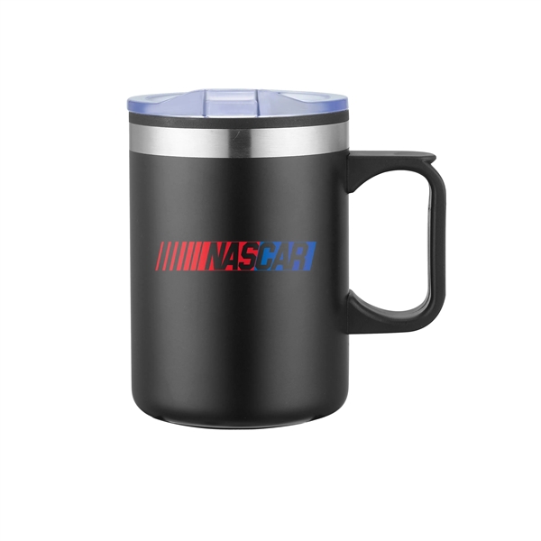14 oz. stainless steel double wall camping mug with insulating plastic... from ASI 90807 Tekweld