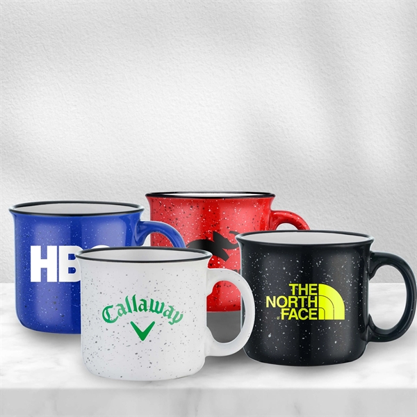 15 oz. speckled ceramic campfire mug with an ergonomic handle.... from ASI 90807 Tekweld