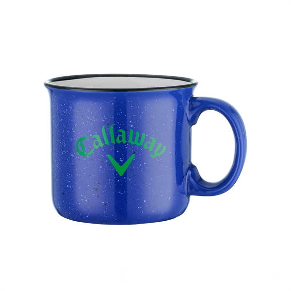 15 oz. speckled ceramic campfire mug with an ergonomic handle.... from ASI 90807 Tekweld
