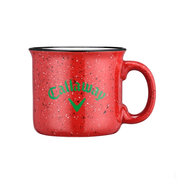 15 oz. speckled ceramic campfire mug with an ergonomic handle.... from ASI 90807 Tekweld