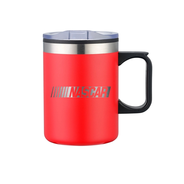 14 oz. stainless steel double wall camping mug with insulating plastic... from ASI 90807 Tekweld