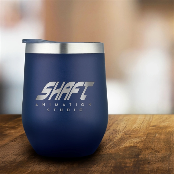 12 oz. stainless steel stemless wine cup with copper plated liner... from ASI 90807 Tekweld