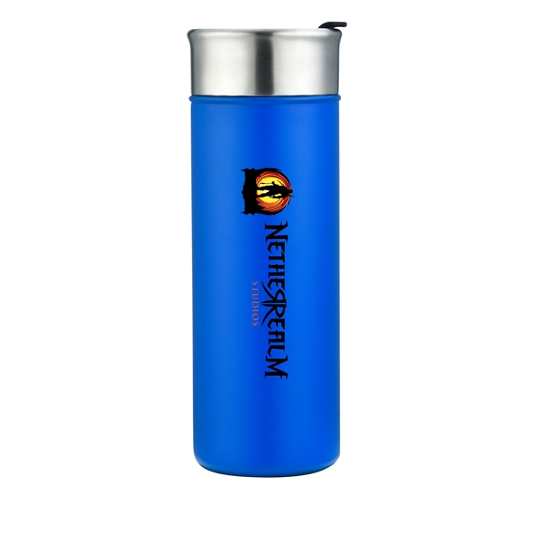 18 oz. stainless steel vacuum insulated tumbler with copper plating liner... from ASI 90807 Tekweld