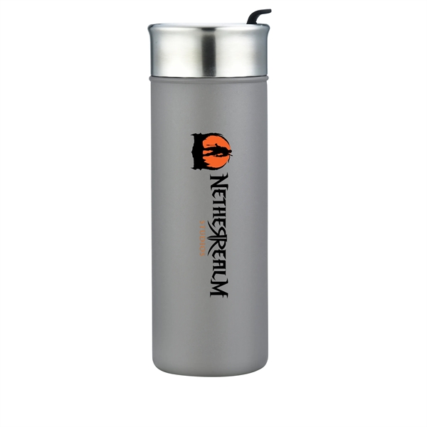 18 oz. stainless steel vacuum insulated tumbler with copper plating liner... from ASI 90807 Tekweld
