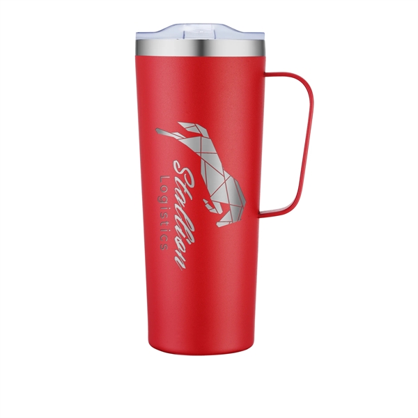 28 oz. double wall vacuum insulated stainless steel travel mug with... from ASI 90807 Tekweld