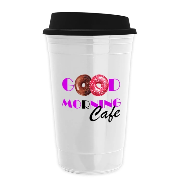 16 oz. Insulated White Cup with Full Color imprint (Digital Transfer),... from ASI 55990 Garyline