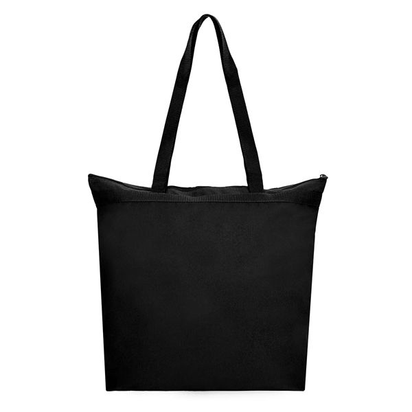 18" x 16" x 4.5" polyester zippered fashion tote bag with... from ASI 37980 Bagworld