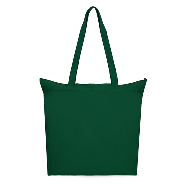 18" x 16" x 4.5" polyester zippered fashion tote bag with... from ASI 37980 Bagworld