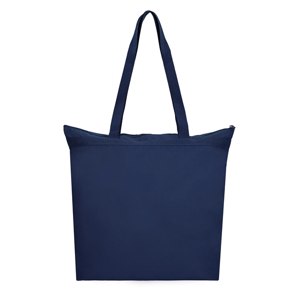 18" x 16" x 4.5" polyester zippered fashion tote bag with... from ASI 37980 Bagworld