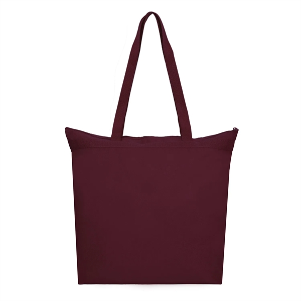 18" x 16" x 4.5" polyester zippered fashion tote bag with... from ASI 37980 Bagworld