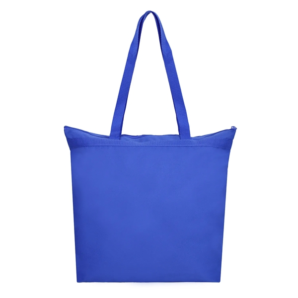18" x 16" x 4.5" polyester zippered fashion tote bag with... from ASI 37980 Bagworld