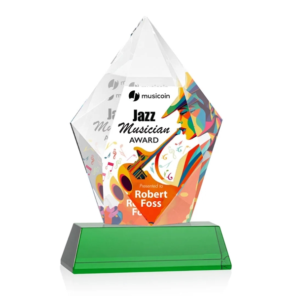 Devron VividPrint™ Award on Base - Green... from ASI 84592 St Regis Group / St Regis