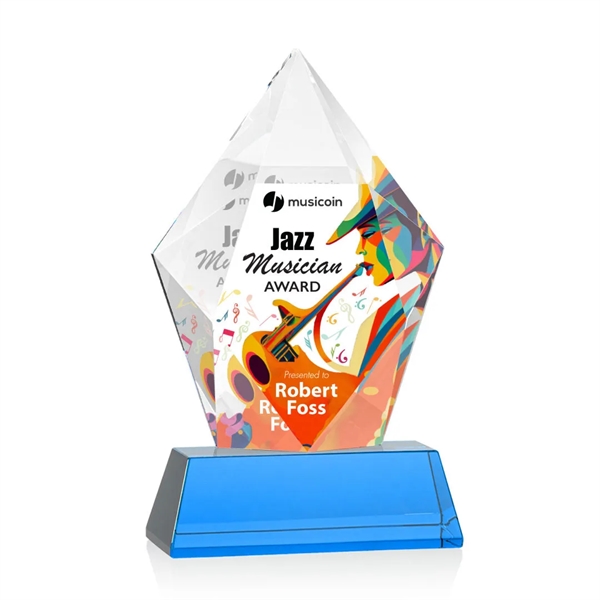 Devron VividPrint™ Award on Base - Sky Blue... from ASI 84592 St Regis Group / St Regis