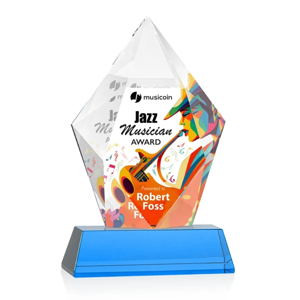 Devron VividPrint™ Award on Base - Sky Blue... from ASI 84592 St Regis Group / St Regis