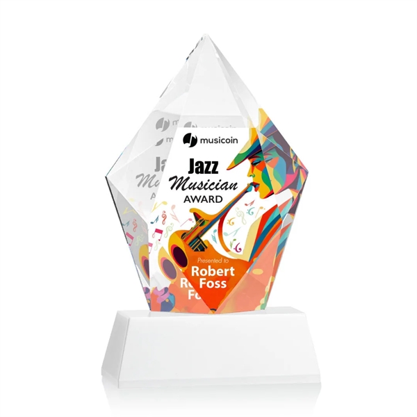 Devron VividPrint™ Award on Base - White... from ASI 84592 St Regis Group / St Regis