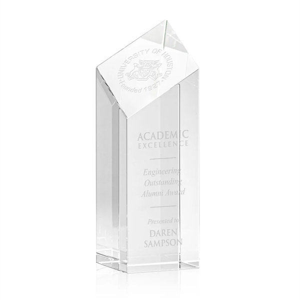 The Barone Award is a remarkably thick Optical Crystal Diamond Tower... from ASI 84592 St Regis Group / St Regis