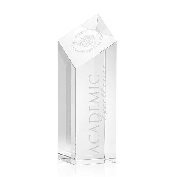 The Barone Award is a remarkably thick Optical Crystal Diamond Tower... from ASI 84592 St Regis Group / St Regis