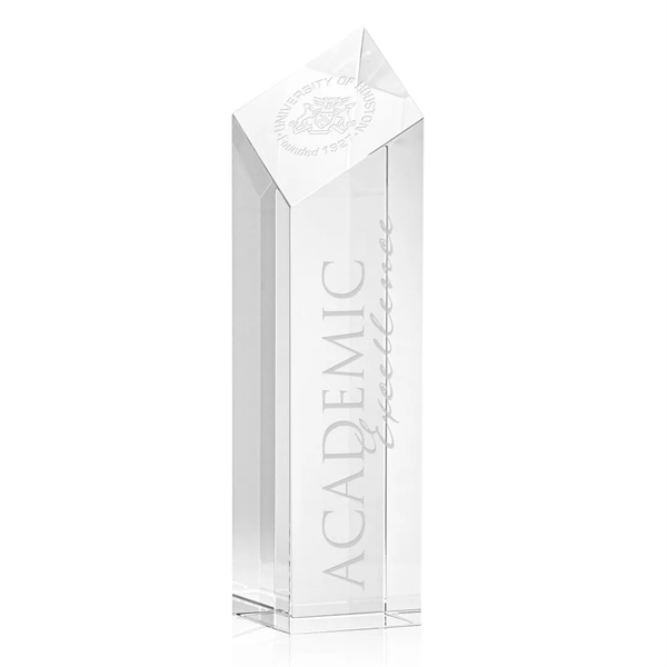 The Barone Award is a remarkably thick Optical Crystal Diamond Tower... from ASI 84592 St Regis Group / St Regis