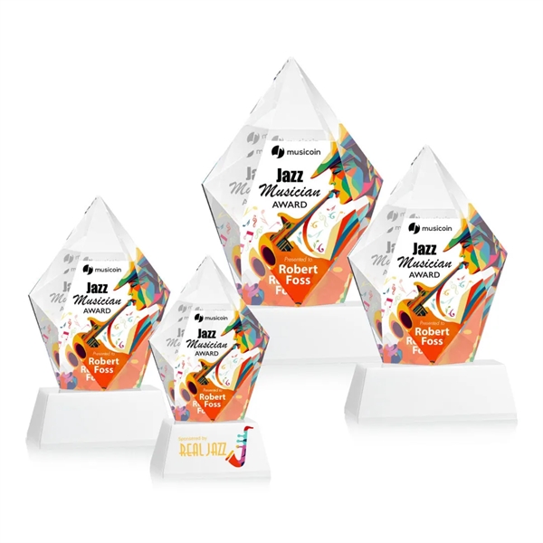 Devron VividPrint™ Award on Base - White... from ASI 84592 St Regis Group / St Regis