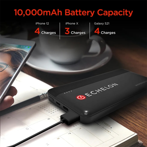 This 10,000 mAh power bank features the latest fast charging technologies... from ASI 61005 Hirsch Gift Inc
