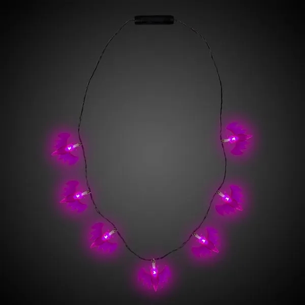 34" novelty Halloween necklace with seven 1" bat charms with LED... from ASI 42016 Brighter Promotions Inc