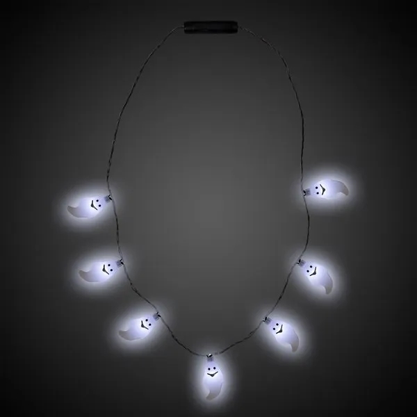 34" novelty Halloween necklace with seven LED ghosts with three flash... from ASI 42016 Brighter Promotions Inc