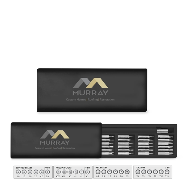 Spring-loaded case with 24 tools for specialized applications. Stainless steel tools.... from ASI 34040 Alexander Mfg Co