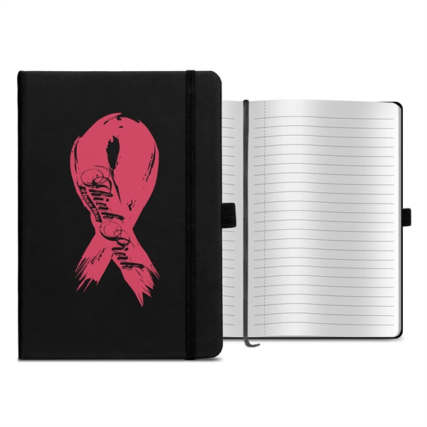 Textured finish journal with rounded corners and ribbon place marker.... from ASI 34040 Alexander Mfg Co