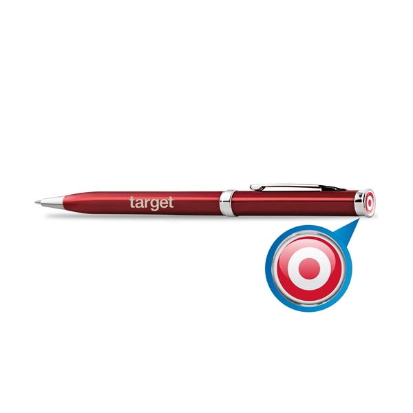 Metal body, pocket clip, ballpoint pen, twist action, blue ink.Metal body,... from ASI 34040 Alexander Mfg Co