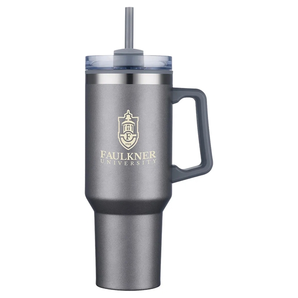 40 oz Plastic-Lined Straw Travel Mug... from ASI 31517 Admart Products