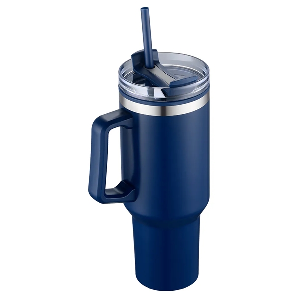 40 oz Plastic-Lined Straw Travel Mug... from ASI 31517 Admart Products